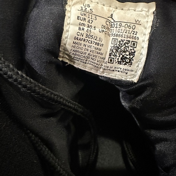 Nike Air Jordan 9 Retro particle grey Men's Black Sneakers sz 12.5 - Picture 5 of 5